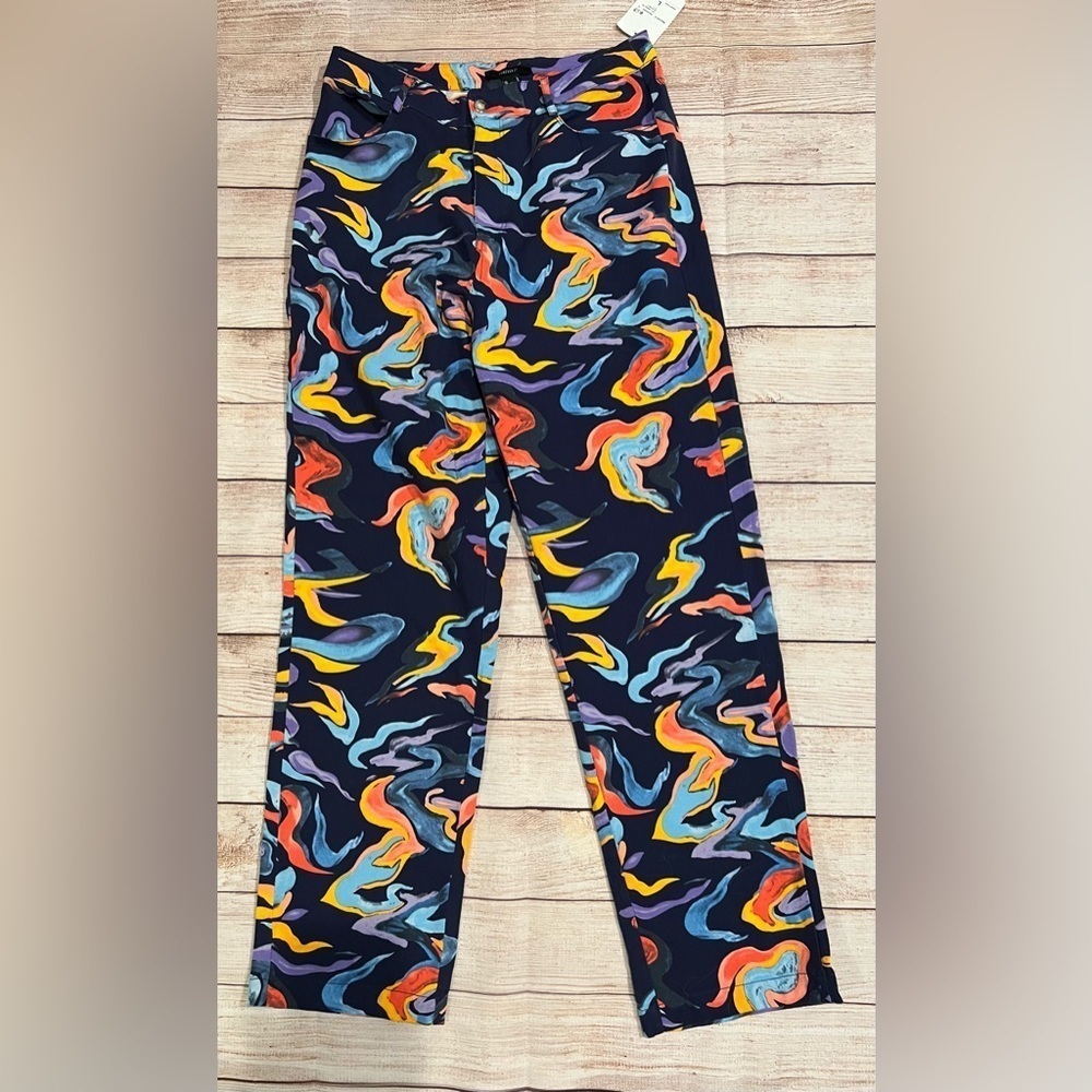 NWT - Forever 21 multi color 98% cotton pants size large
